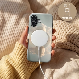 Luchtballon - Wolken - Water - Blauw Toughcase MagSafe Apple iPhone 17 klein -USP_MagsafeV