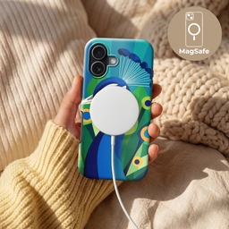 Pauw - Cirkels - Blauw Toughcase MagSafe Apple iPhone 17 klein -USP_MagsafeV