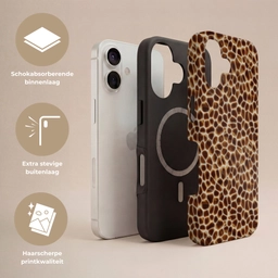 Schildpad - Patroon - Bruin Toughcase MagSafe Apple iPhone 17 klein 1017 -USP_Lagen_NL