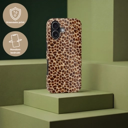 Schildpad - Patroon - Bruin Toughcase MagSafe Apple iPhone 17 klein 1017 -USP_PrintM_NL