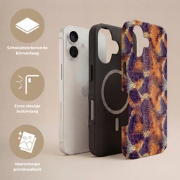 Slang - Schubben - Kleurrijk Toughcase MagSafe Apple iPhone 17 klein 1017 -USP_Lagen_NL