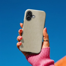 Taupekleur - Gewolkt textuur - Natuurlijk Toughcase MagSafe Apple iPhone 17 klein 1017 -Sfeer1V