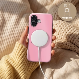 Tekstwolkje - BLAH BLAH BLAH - Roze Toughcase MagSafe Apple iPhone 17 klein -USP_MagsafeV