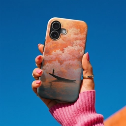 Zee - Boot - Wolken - Oranje Toughcase MagSafe Apple iPhone 17 klein -Sfeer1V