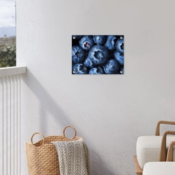 Bessen - Blauw - Fruit tuinposter los doek klein -sfeer8