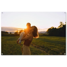 tuinposter met familiefoto