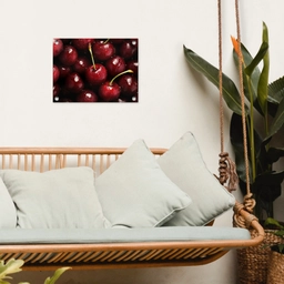 Rood - Fruit - Kersen tuinposter los doek klein -sfeer7