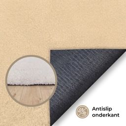 Swag - Bruin - Beige Vloerkleed Rechthoek klein -uniquesellingpoint_antislip_NL