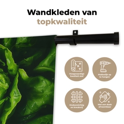 Groente - Sla - Groen Wandkleed katoen klein -sfeer2