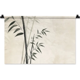 Japandi - Bamboe - Beige Wandkleed katoen klein -zz3d