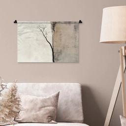 Wabi sabi - Plant - Beige Wandkleed katoen klein -sfeer4