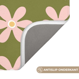 Bloem - Modern - Groen WCmat klein 1009 -USP_AntislipNL