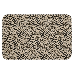 Giraf - Zebra - Motief - Bruin WCmat klein 1009 -3d