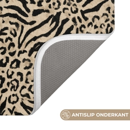 Giraf - Zebra - Motief - Bruin WCmat klein 1009 -USP_AntislipNL