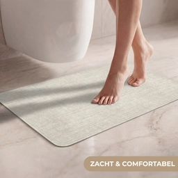 Linnen - Textuur - Beige WCmat klein 1009 -USP_ZachtNL