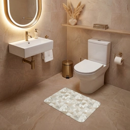 Mozaïek - Stenen - Beige WCmat klein 1009 -sfeer3