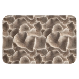 Waaiervorm - Beige - Vezel textuur WCmat klein 1009 -3d