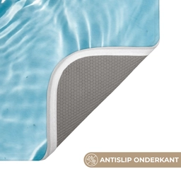 Water - Blauw - bubbels WCmat klein -USP_AntislipNL