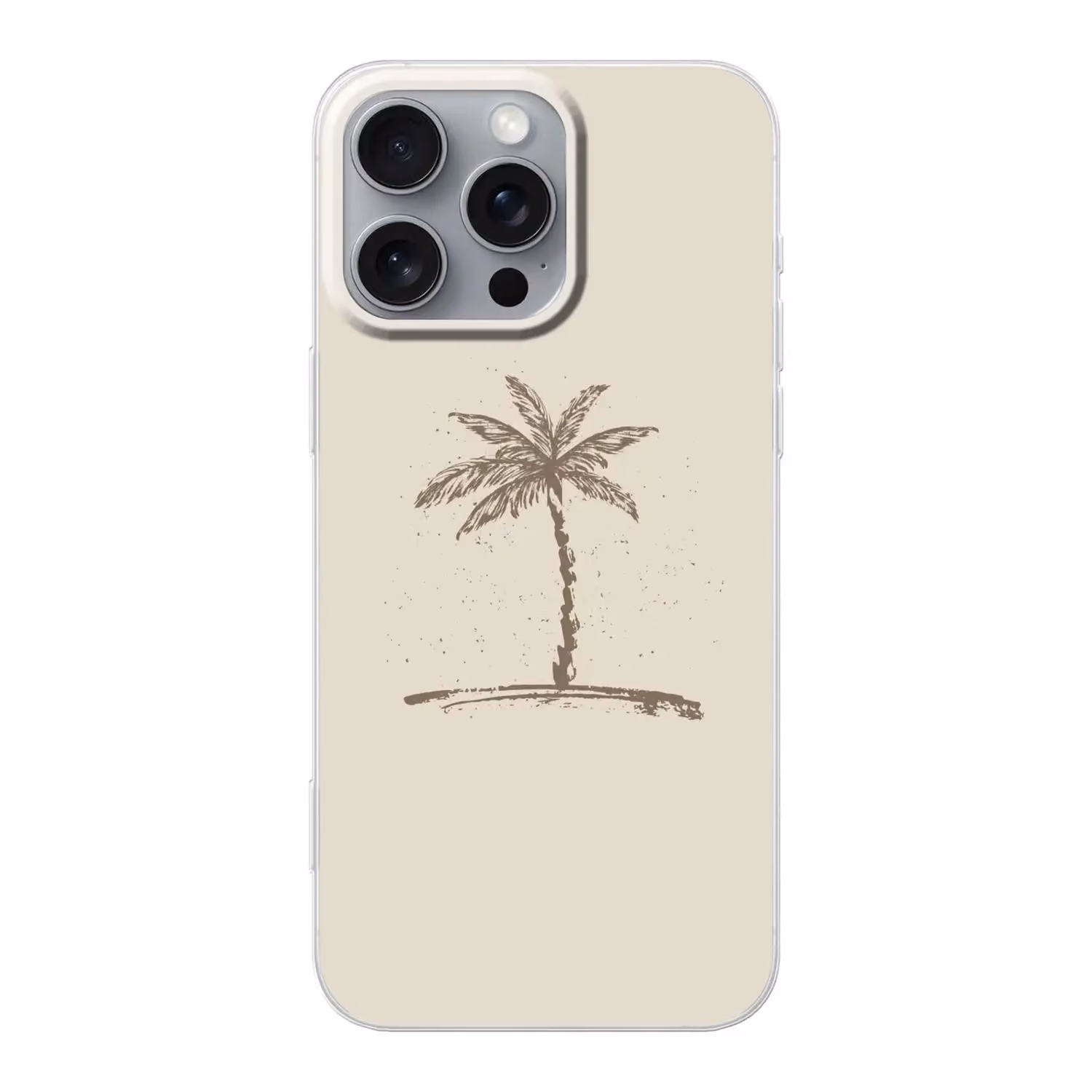 Telefoonhoesje - Palmboom - Bruin - Beige - Tropisch