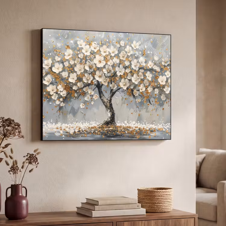 Art frame - Boom - Goud - Bloemen - Abstract - Kunst — 7
