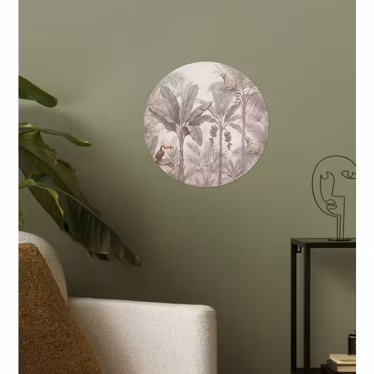 Behangcirkel - Natuur - Jungle - Ringstaartmaki - Bruin — 3