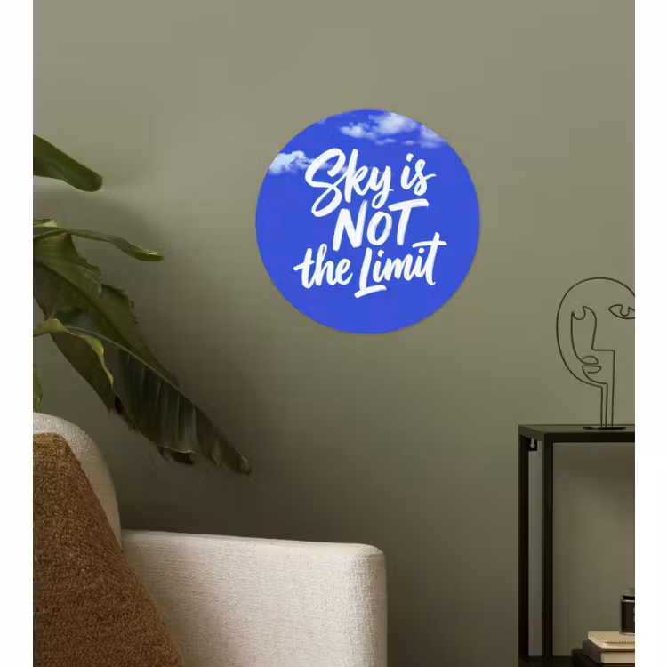 Behangcirkel - Sky is not the limit - Blauwe lucht - Wolken — 3