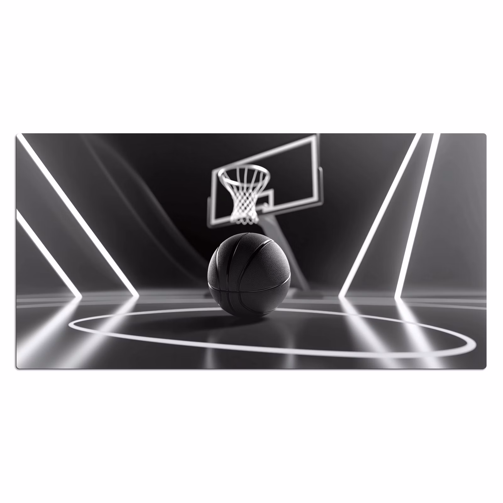 Bureau onderlegger - Basketbal - Basketbalveld - Lichtlijnen — 1
