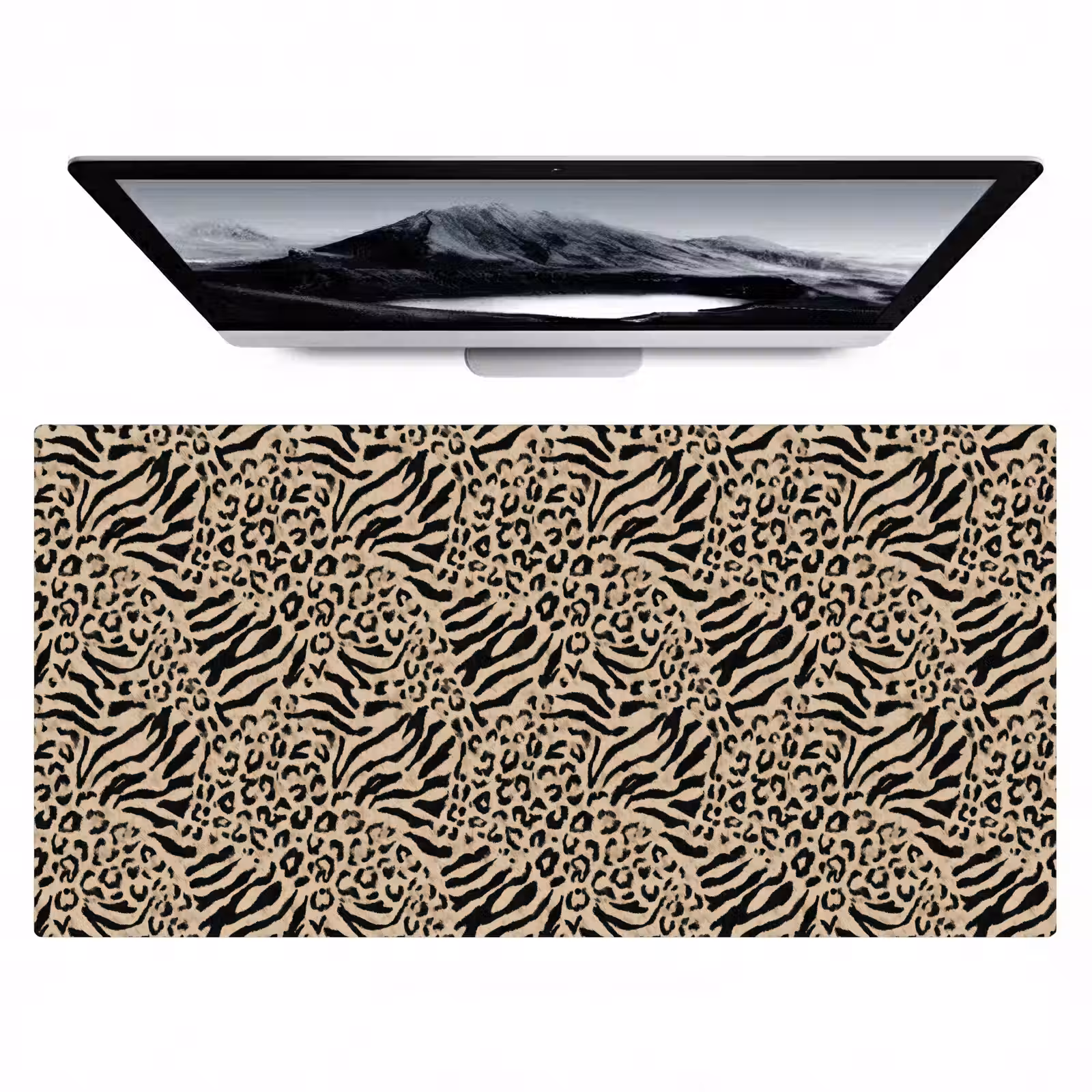 Bureau onderlegger - Giraf - Zebra - Motief - Bruin — 1