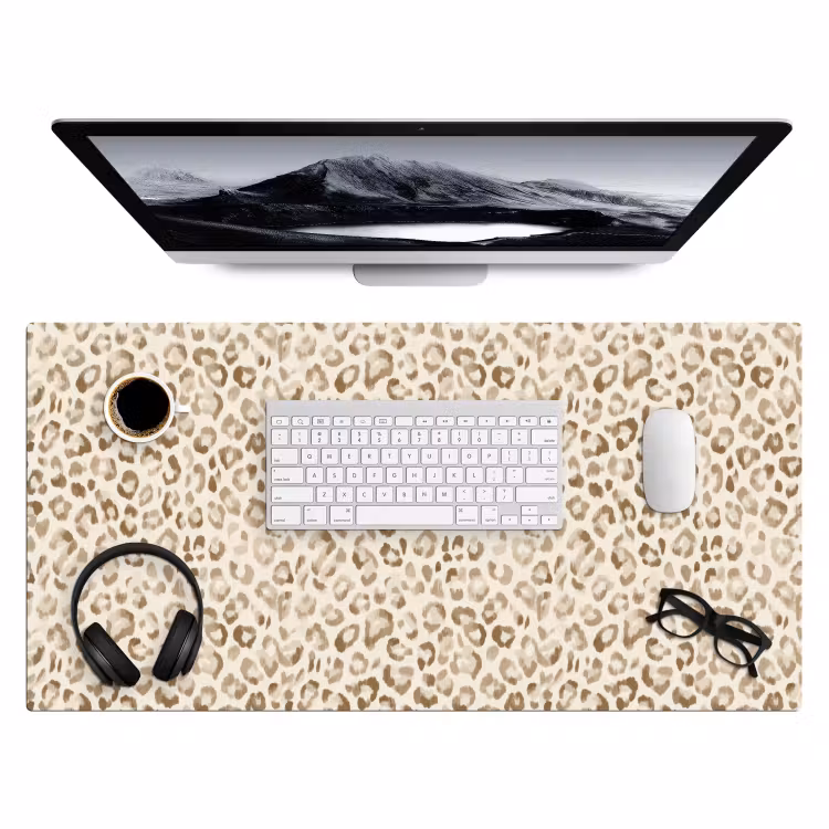 Bureau onderlegger - Luipaard - Klassiek - Beige — 4