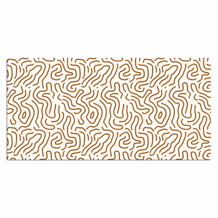 Bureau onderlegger - Minimalistisch - Patroon - Terracotta — 2