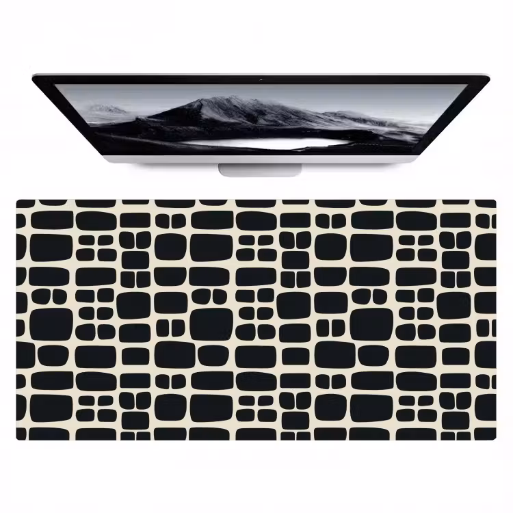 Bureau onderlegger - Modern - Organisch - Zwart — 1