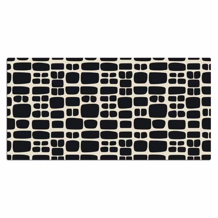 Bureau onderlegger - Modern - Organisch - Zwart — 2