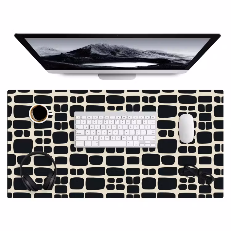 Bureau onderlegger - Modern - Organisch - Zwart — 4