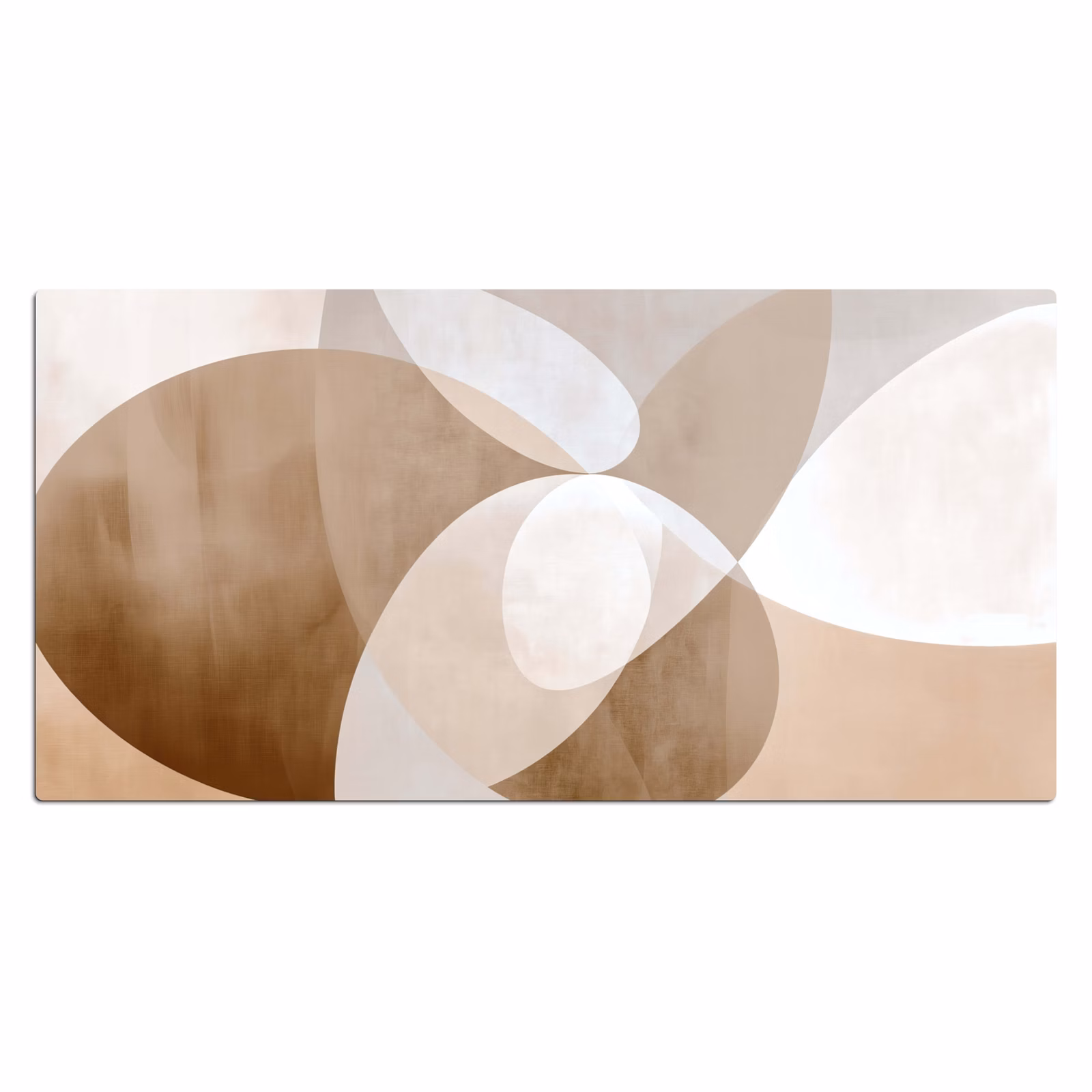 Bureau onderlegger - Ovale vormen - Transparant - Zachte overgang — 1