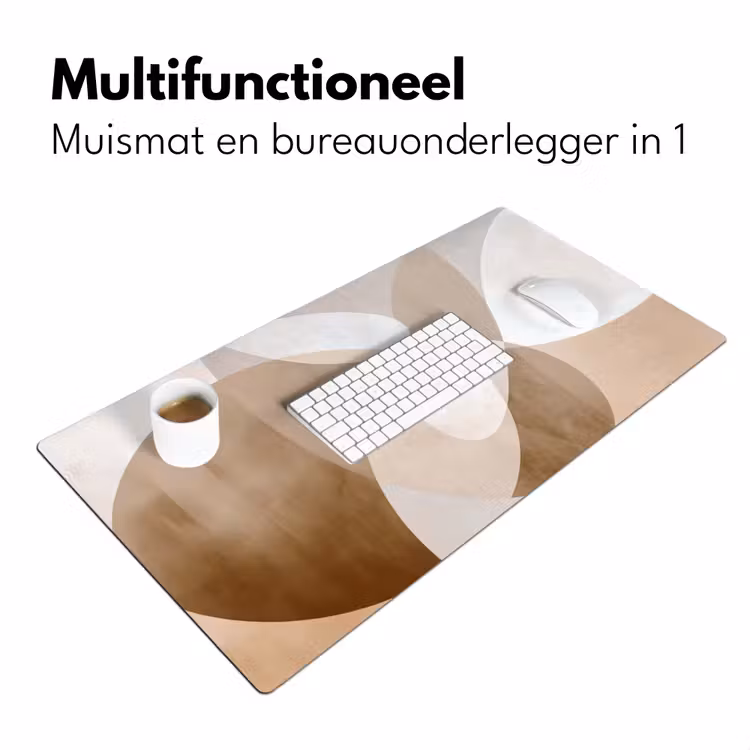 Bureau onderlegger - Ovale vormen - Transparant - Zachte overgang — 6