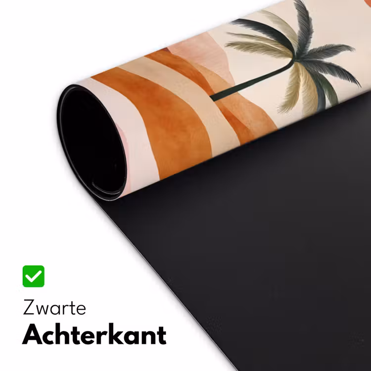 Bureau onderlegger - Palmbomen - Abstract - Zon - Heuvels — 4