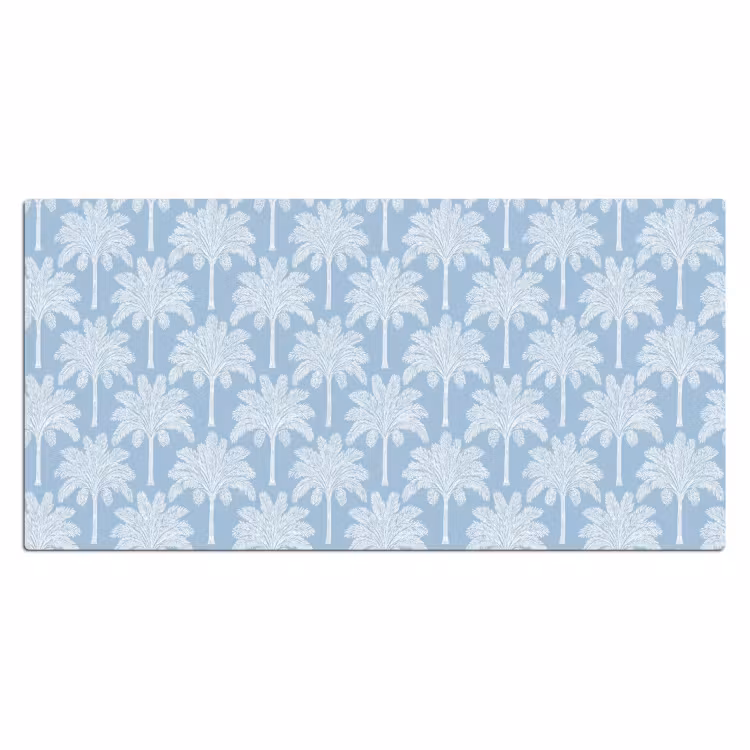 Bureau onderlegger - Palmboom - Modern - Blauw — 2
