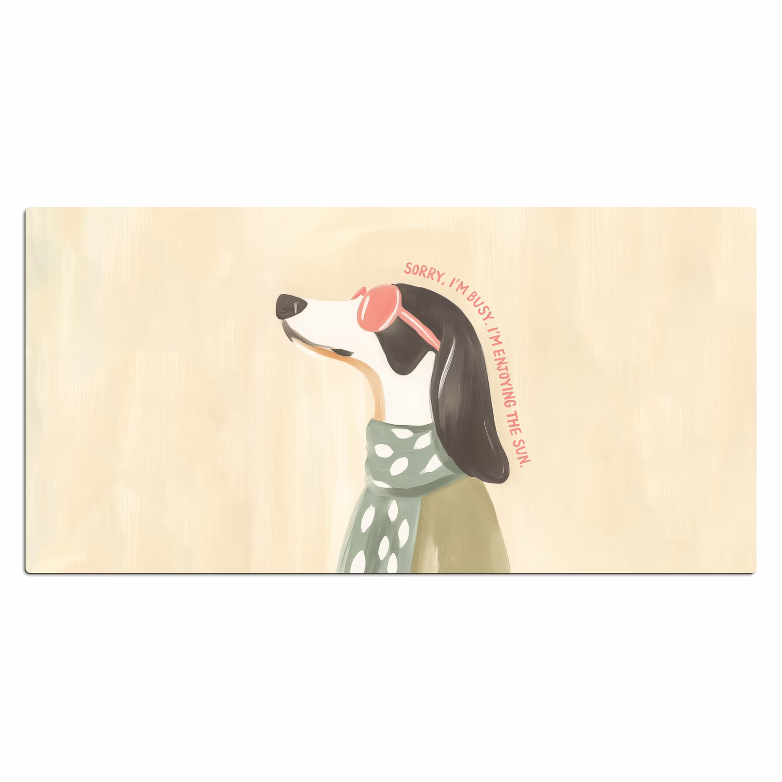 Bureau onderlegger - Quote - Hond - Zonnebril — 1