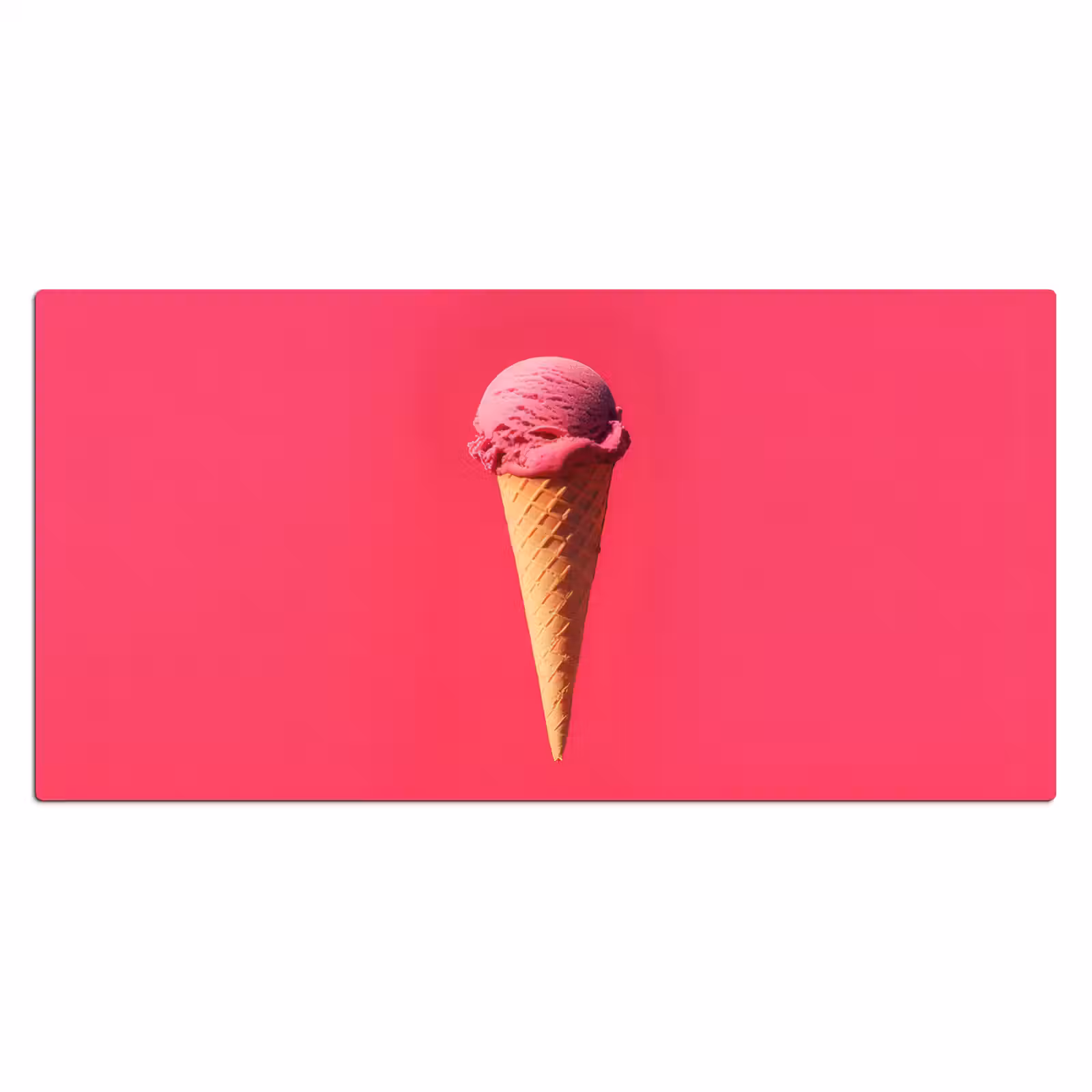 Bureau onderlegger - Schepijs - Roze - Hoorntje — 1