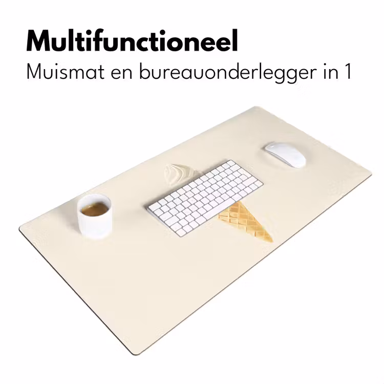 Bureau onderlegger - Softijs - Hoorntje - Wit — 6