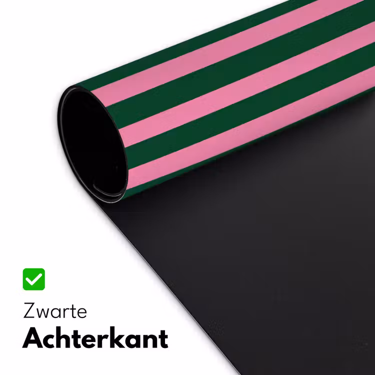 Bureau onderlegger - Verticale strepen - Groen - Roze — 5