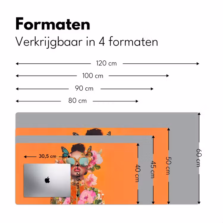 Bureau onderlegger - Vlinders - Vrouw - Zonnebril - Kleurrijk — 7