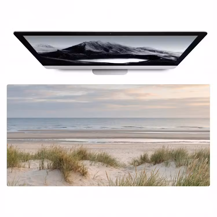 Bureau onderlegger - Zandstrand - Bewolkt - Duinen — 1