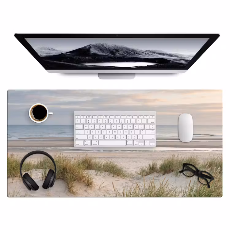 Bureau onderlegger - Zandstrand - Bewolkt - Duinen — 4