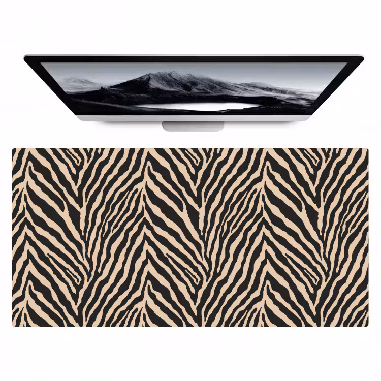 Bureau onderlegger - Zebra - Klassiek - Zwart — 1