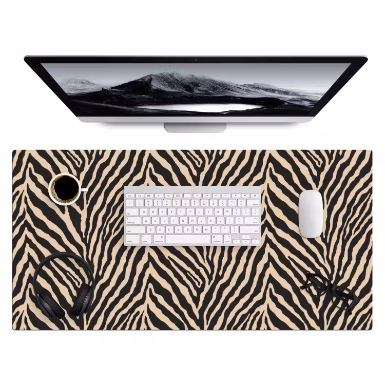 Bureau onderlegger - Zebra - Klassiek - Zwart — 4