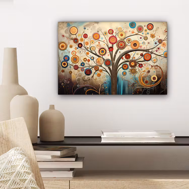 Canvas schilderij - Boom - Tree of life - Kleur — 5