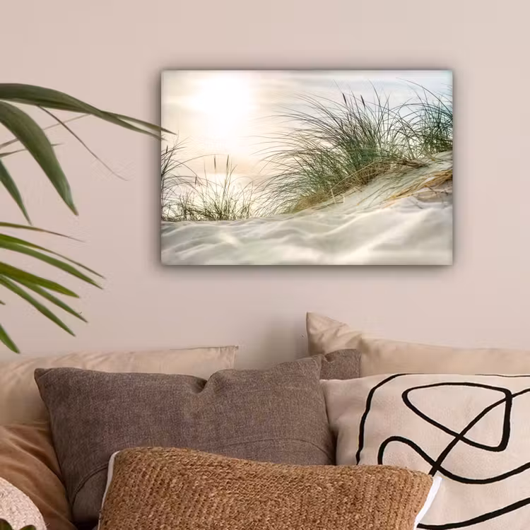 Canvas schilderij - Duin - Waddeneilanden - Water — 2