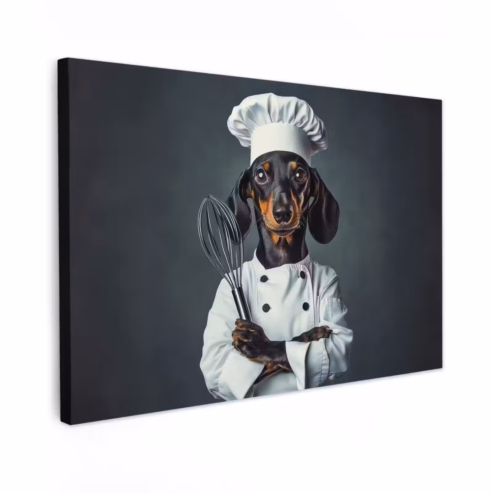 Canvas schilderij - Hond - Garde - Kok — 1