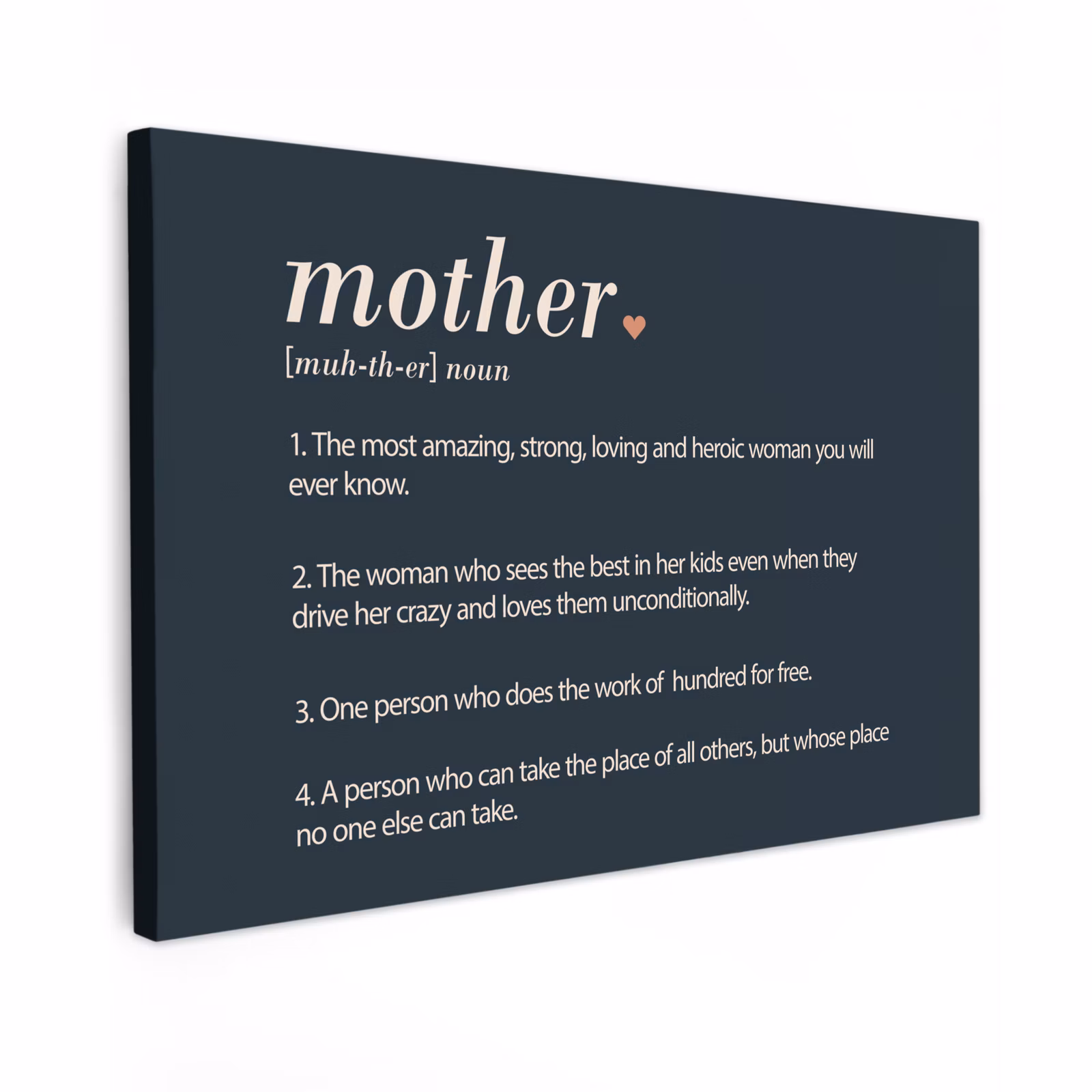 Canvas schilderij - Mama definitie - Mother - Quotes - Spreuken — 1